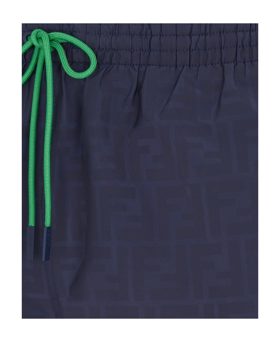 Fendi Nylon Swim Shorts In Black