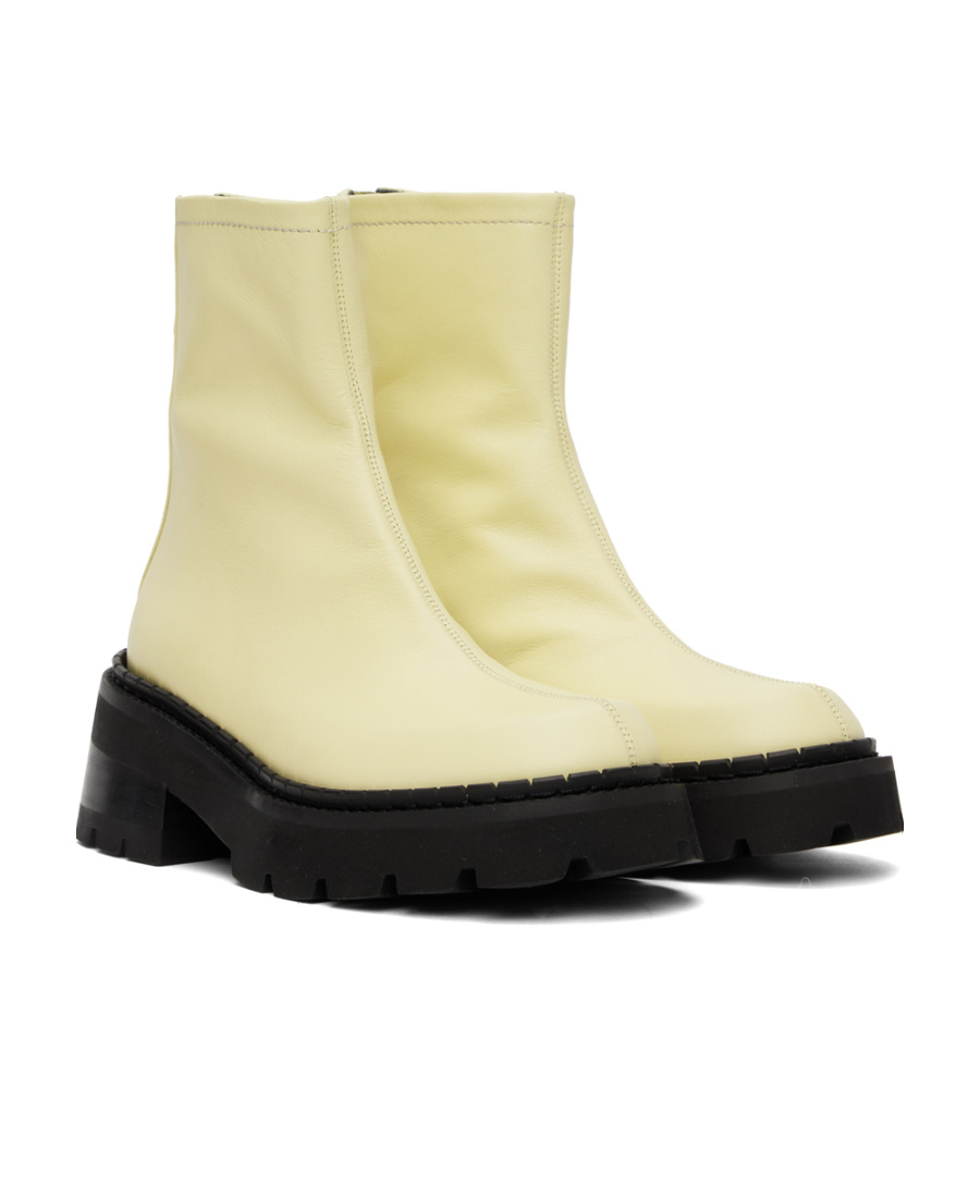 By Far Thick Sole Short Boot In Nude
