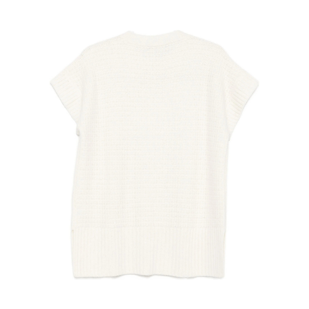 Fabiana Filippi Waffle-knit Top In White
