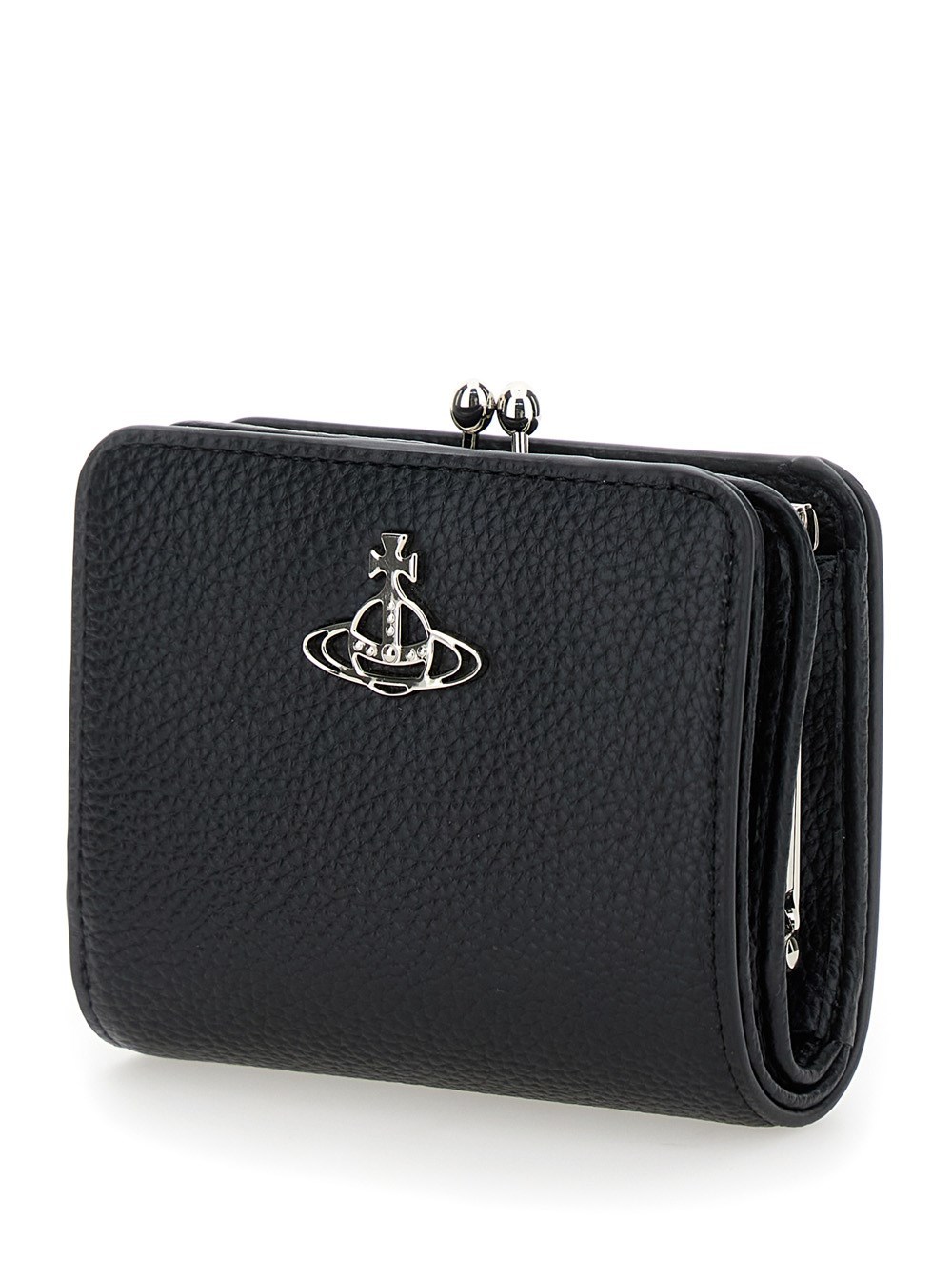 Vivienne Westwood Logo Plaque Wallet In Black