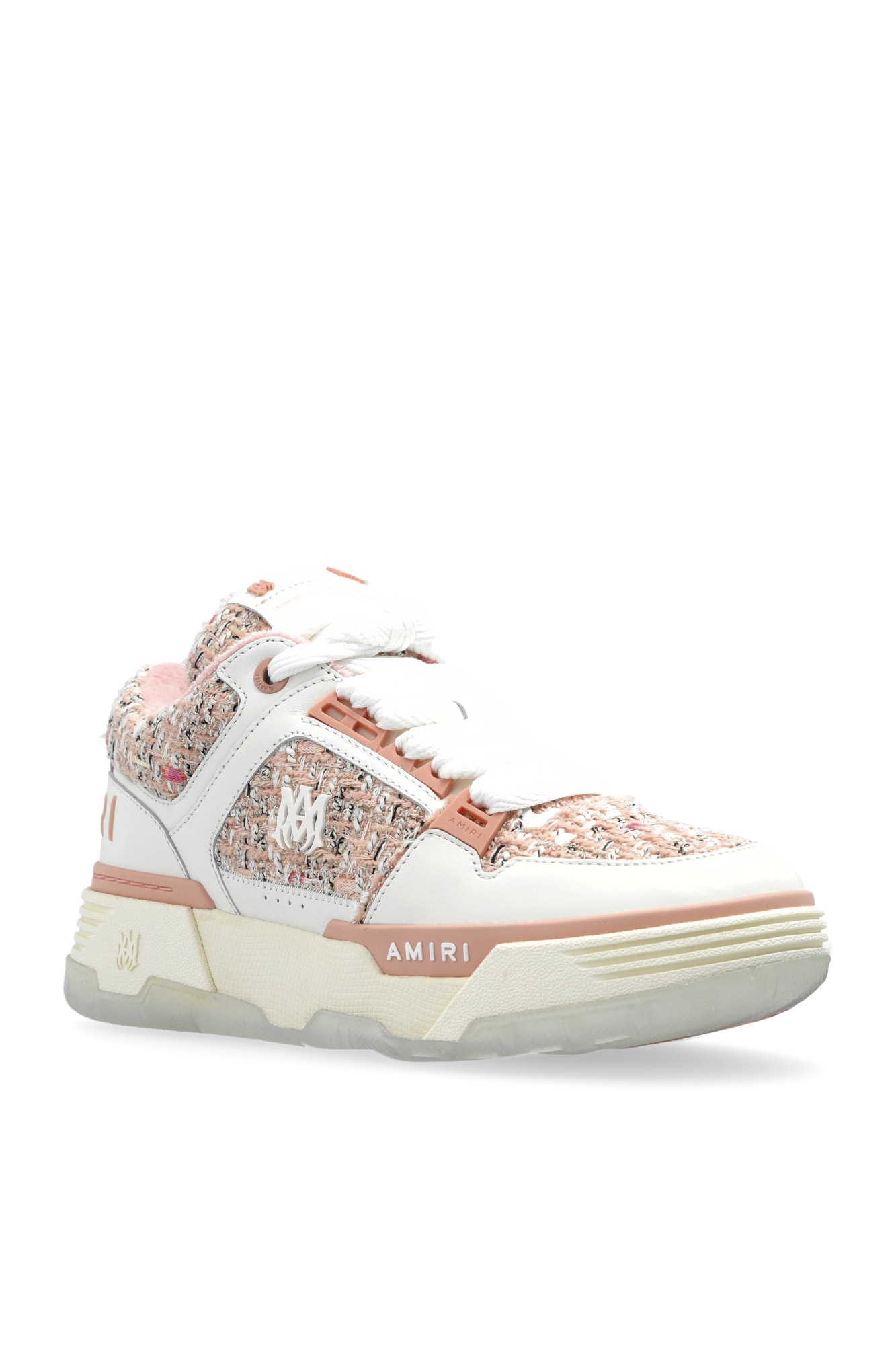 Amiri Lace-up Low-top Sneakers In White