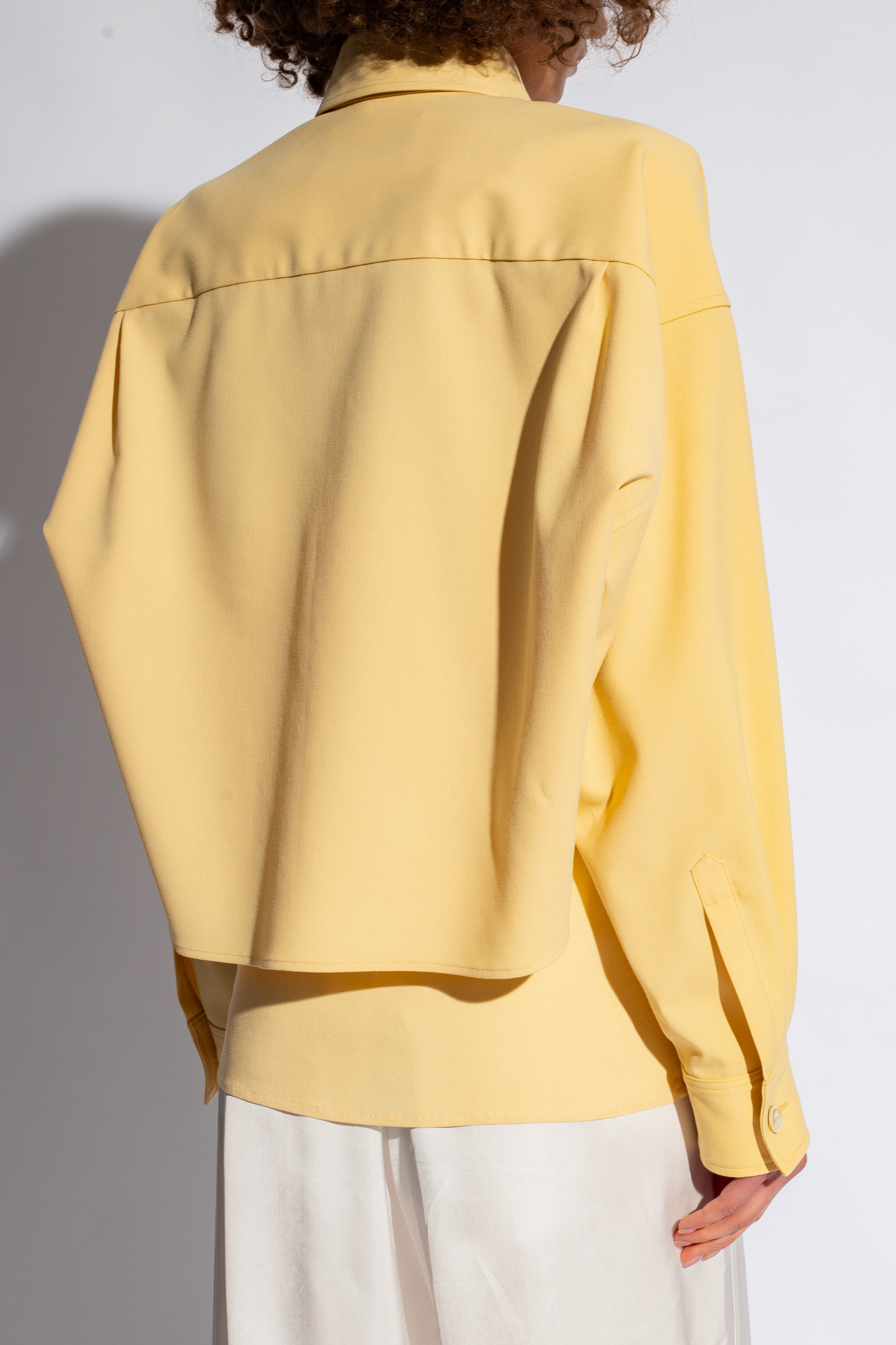 Fabiana Filippi Buttoned Cropped Shirt In Nude