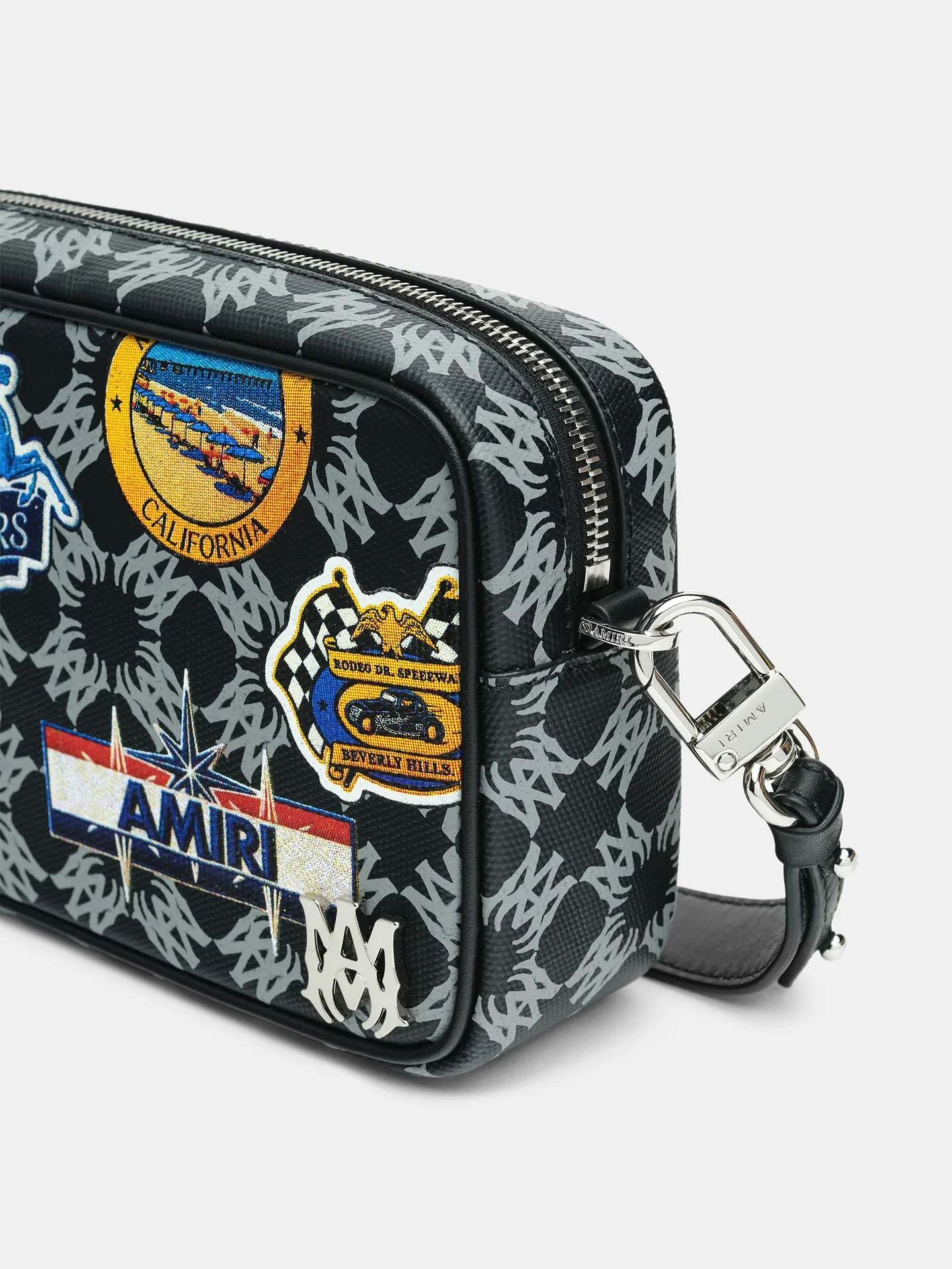 Amiri Station Patch Camera Bag In Black