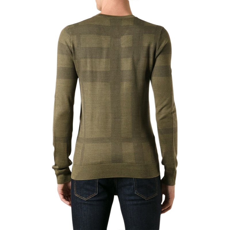 BURBERRY CHECKERED DETAIL PULLOVER