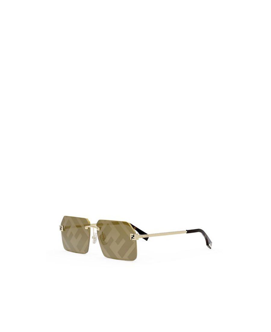 Fendi Sky 59mm Rectangular Sunglasses In Brown