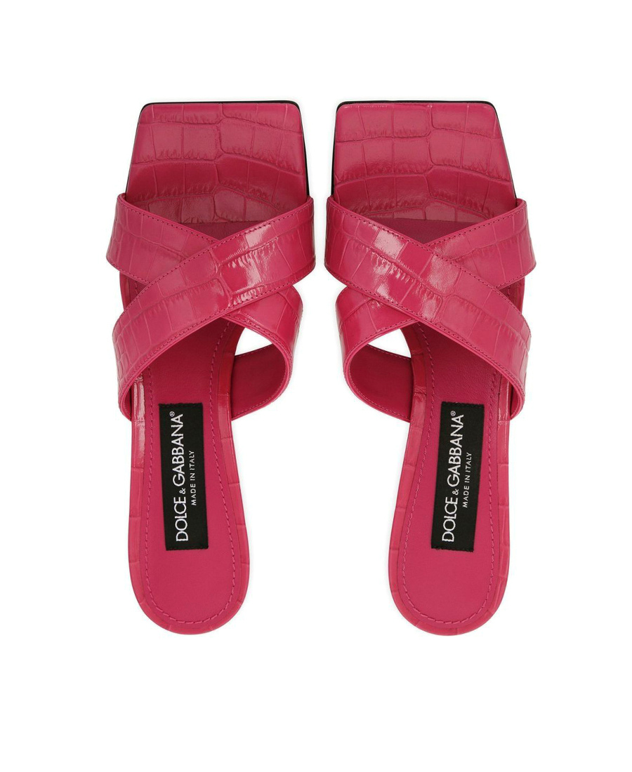 Dolce & Gabbana 3.5 75mm Dg-heel Sandals In Red