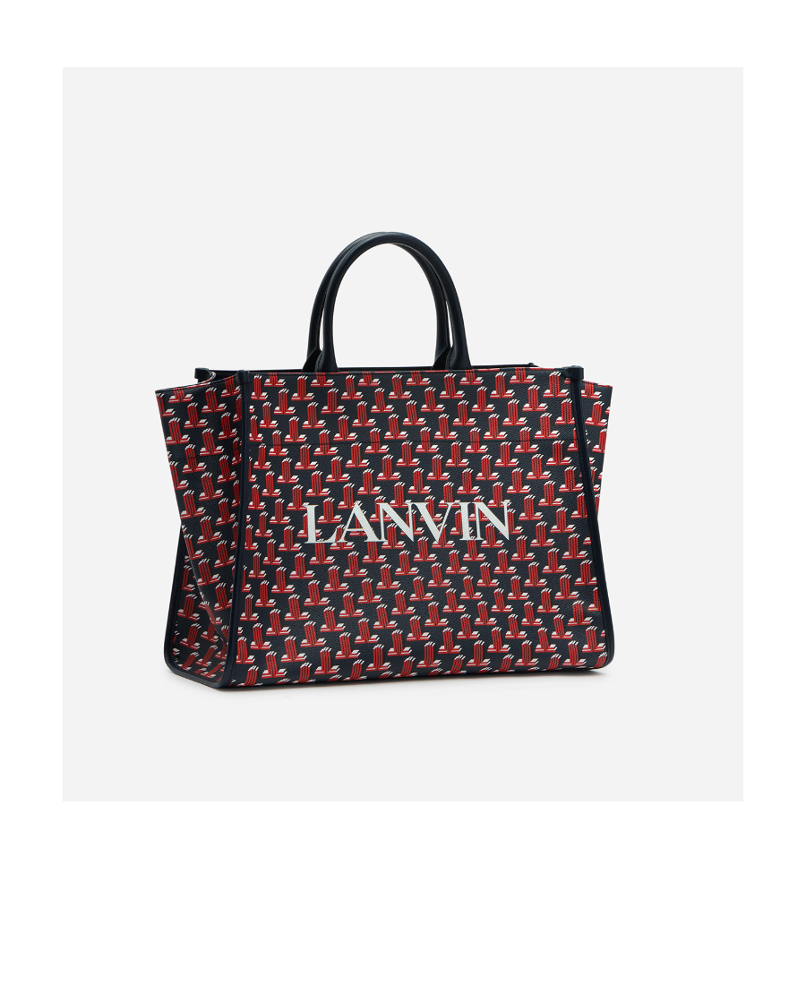 LANVIN MONOGRAM-PRINT TOTE BAG