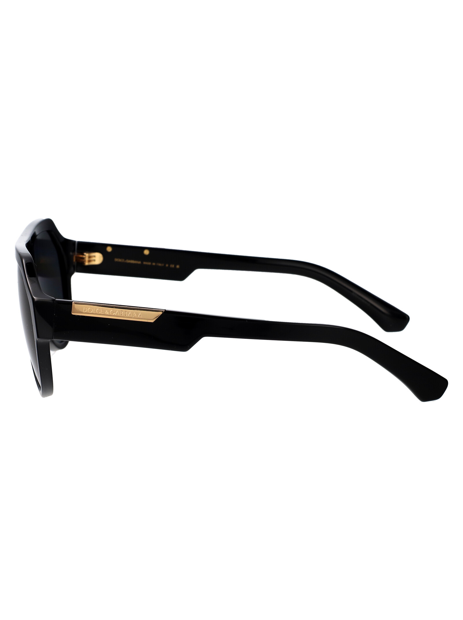 Dolce & Gabbana Matte Black Acetate Sunglasses In Black