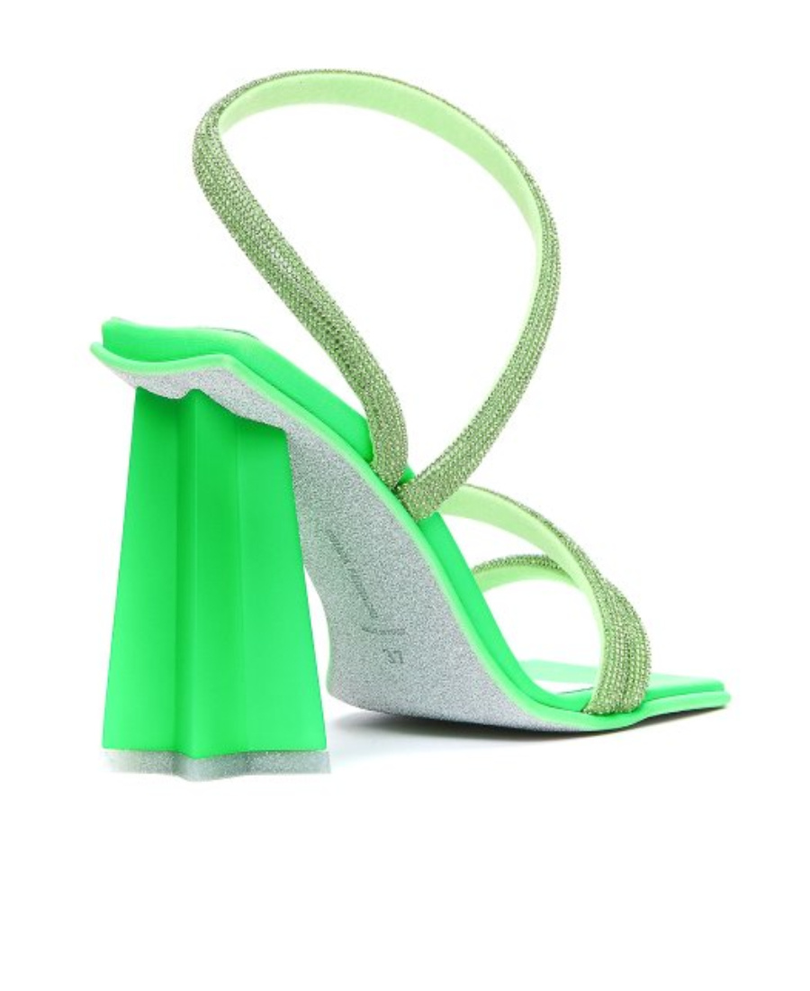 CHIARA FERRAGNI CHIARA FERRAGNI EMBELLISHED SQUARE TOE SANDALS