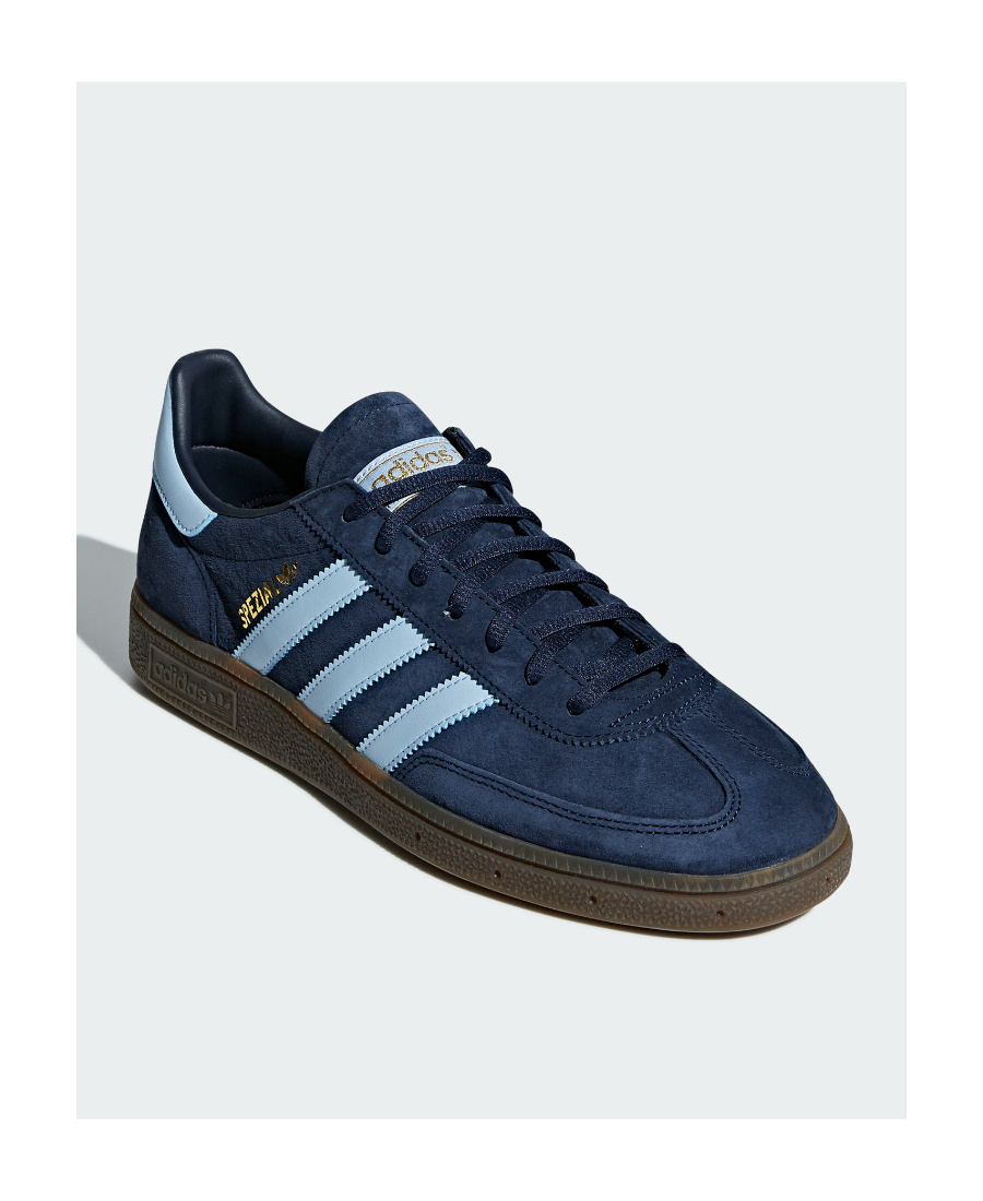 Adidas Originals Adidas Handball Spezial Collegiate Navy, Clear Sky & Gum In Blue