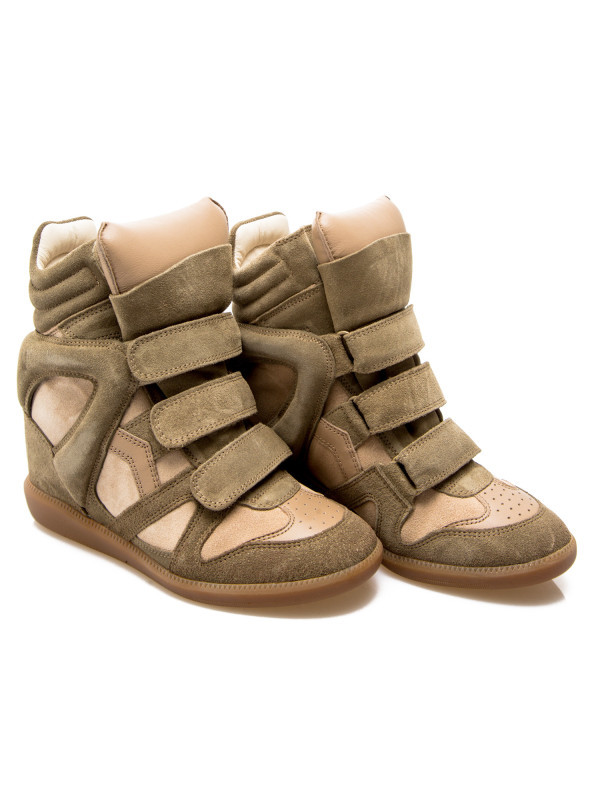 Isabel Marant Bekett High-heeled Sneakers In Brown