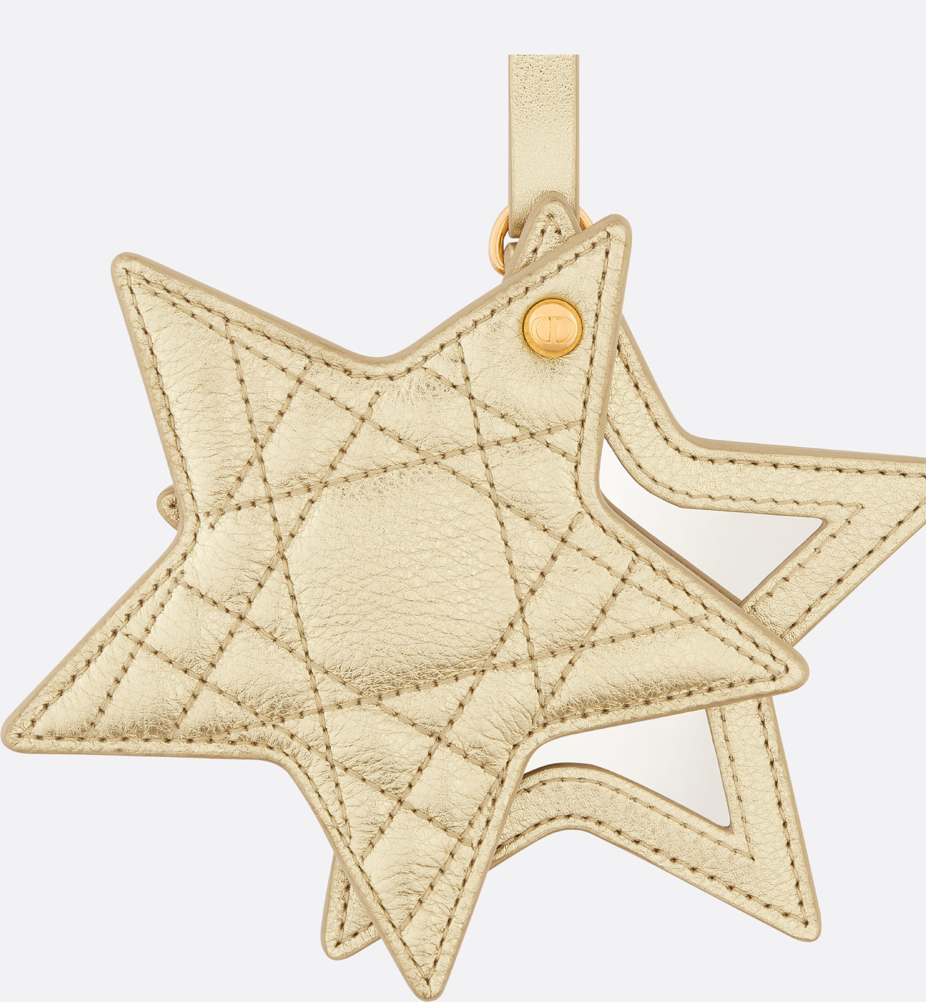 Dior Star Key Chain In Nude