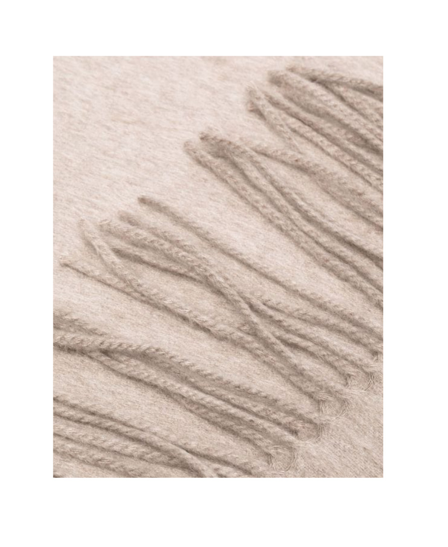 Brunello Cucinelli Tassel Scarf In Nude