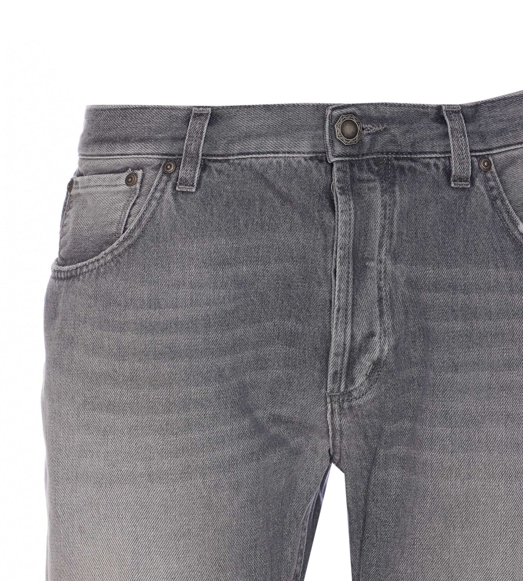 Dondup Jeans With Belt Loops In Gray