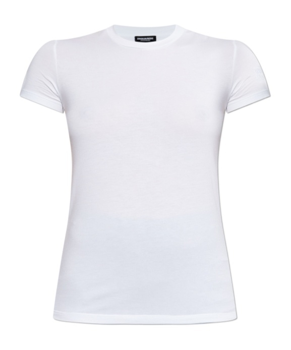 Dsquared2 Round Collar Short-sleeve Underwear In White