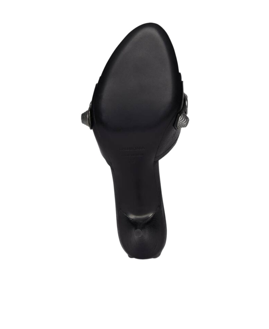 Balenciaga Sandali Cagole Donna Pelle Nero In Black