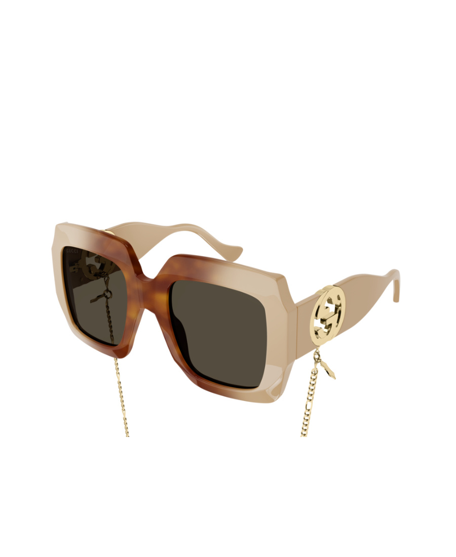 Gucci Tortoiseshell-effect Oversized-frame Sunglasses In Brown