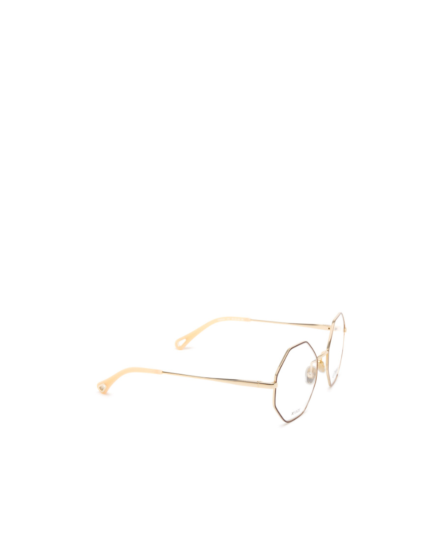 Chloé Eyewear Octagonal Frame Glasses In White