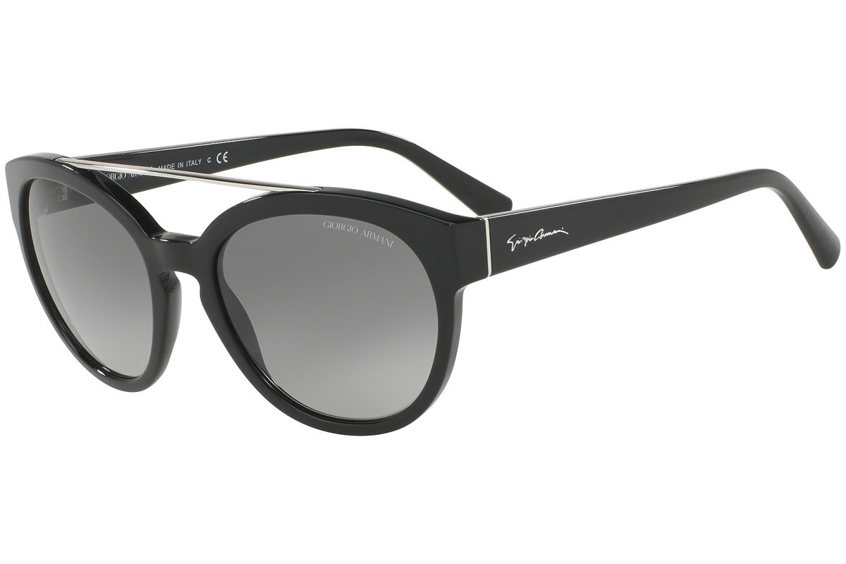 Giorgio Armani Logo Sunglasses In Gray