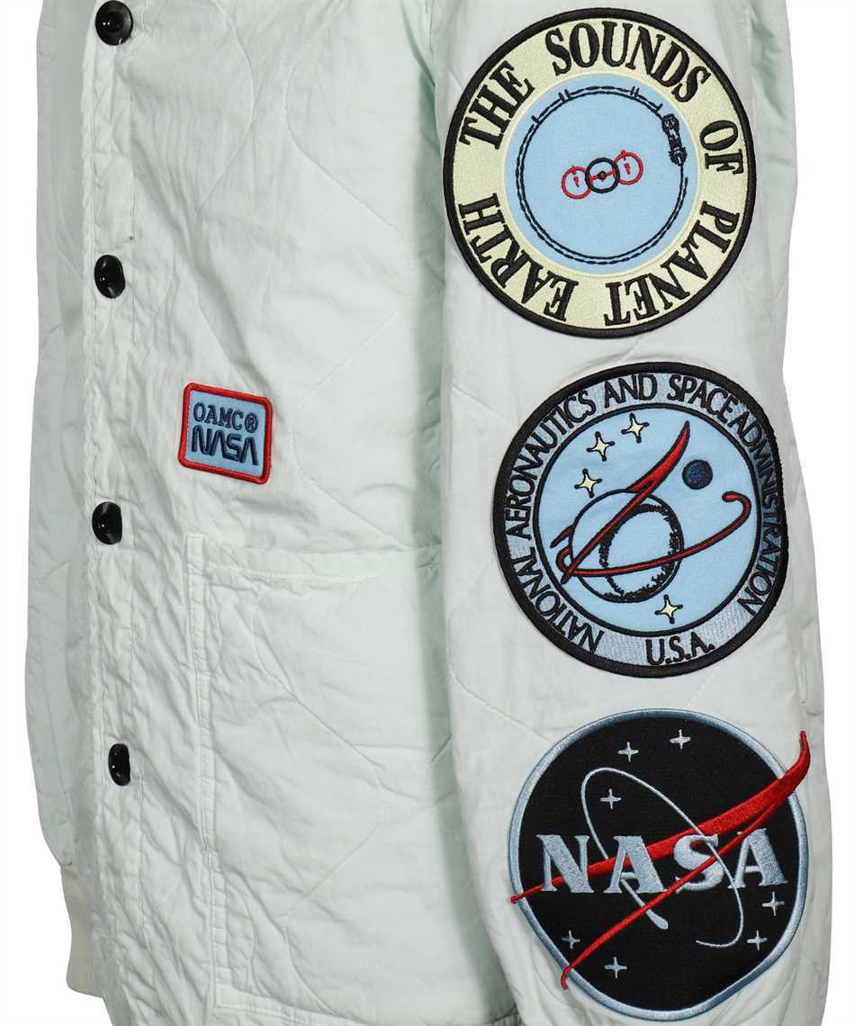 Oamc Button-front Cotton Jacket In White