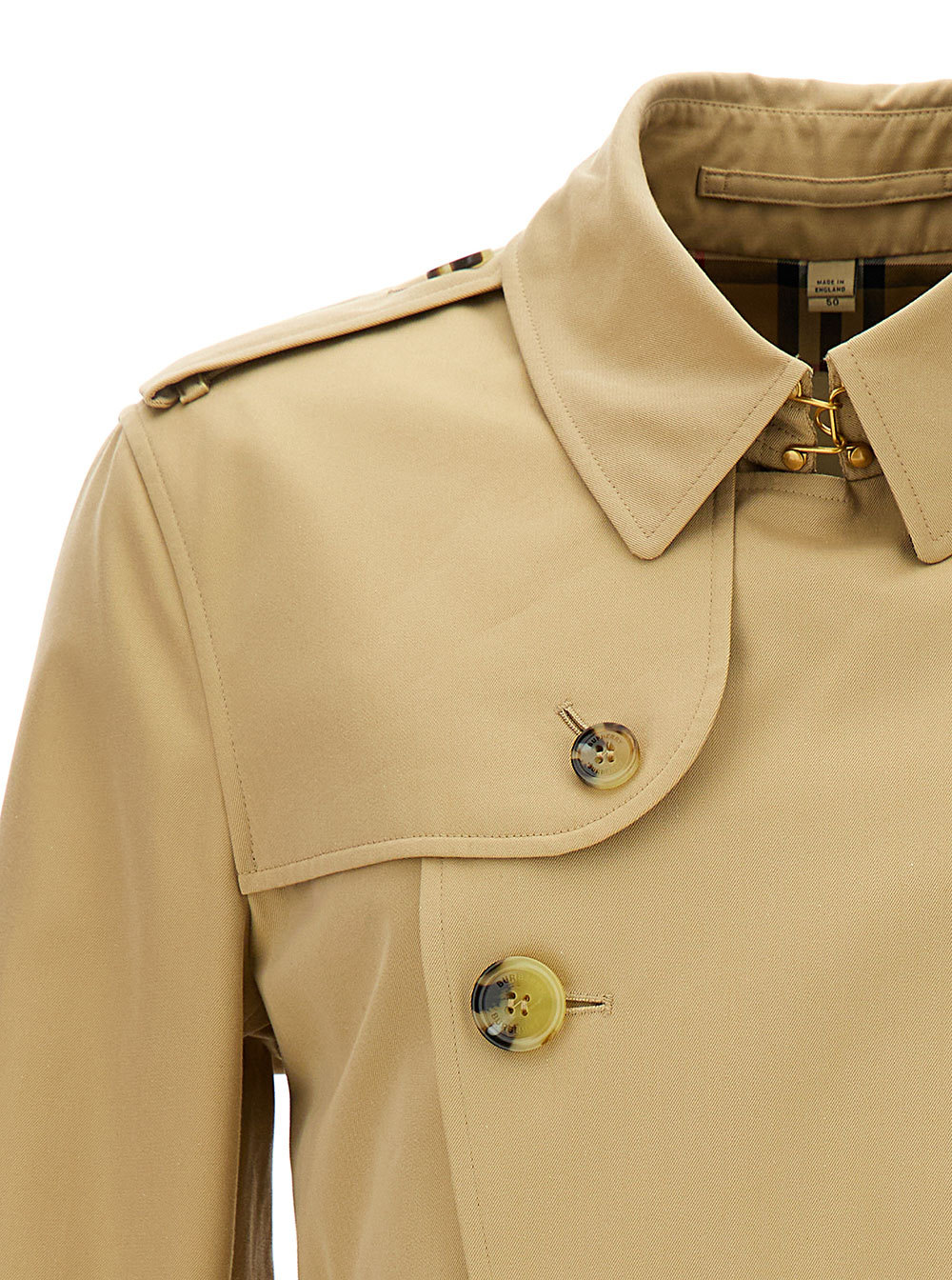 Burberry Heritage The Kensington Beige Trench Coat In Nude