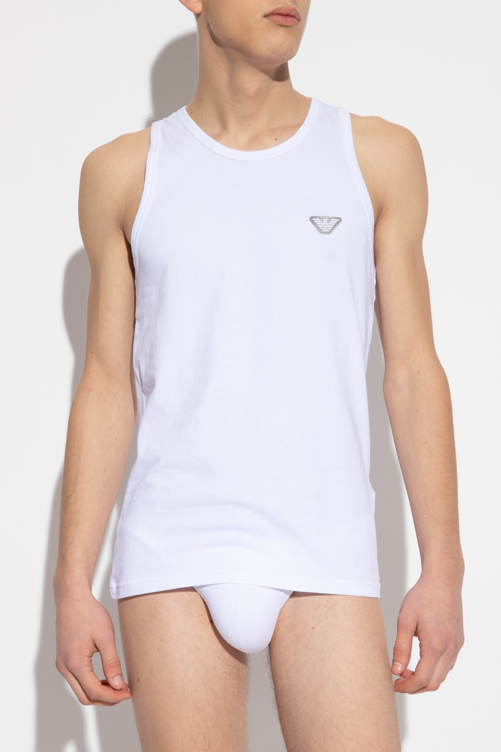 Emporio Armani Sleeveless T-shirt In White