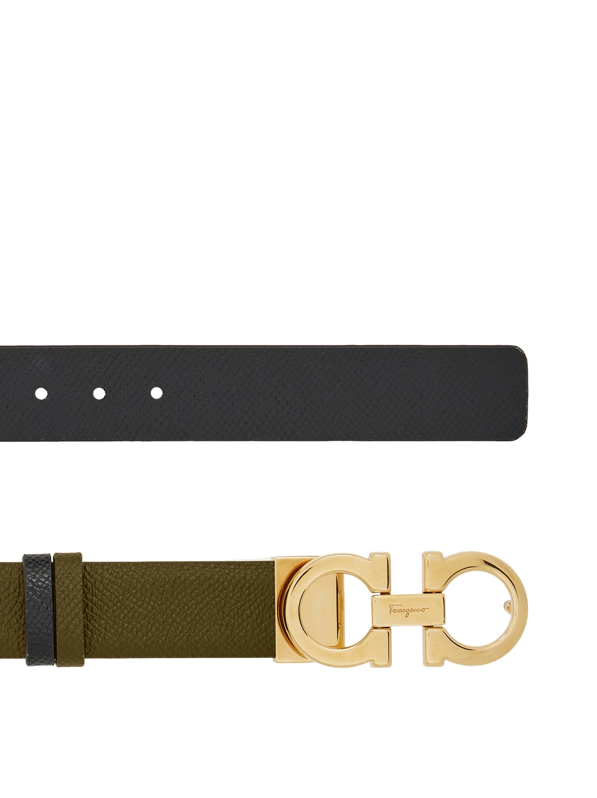 FERRAGAMO REVERSIBLE AND ADJUSTABLE GANCINI BELT 