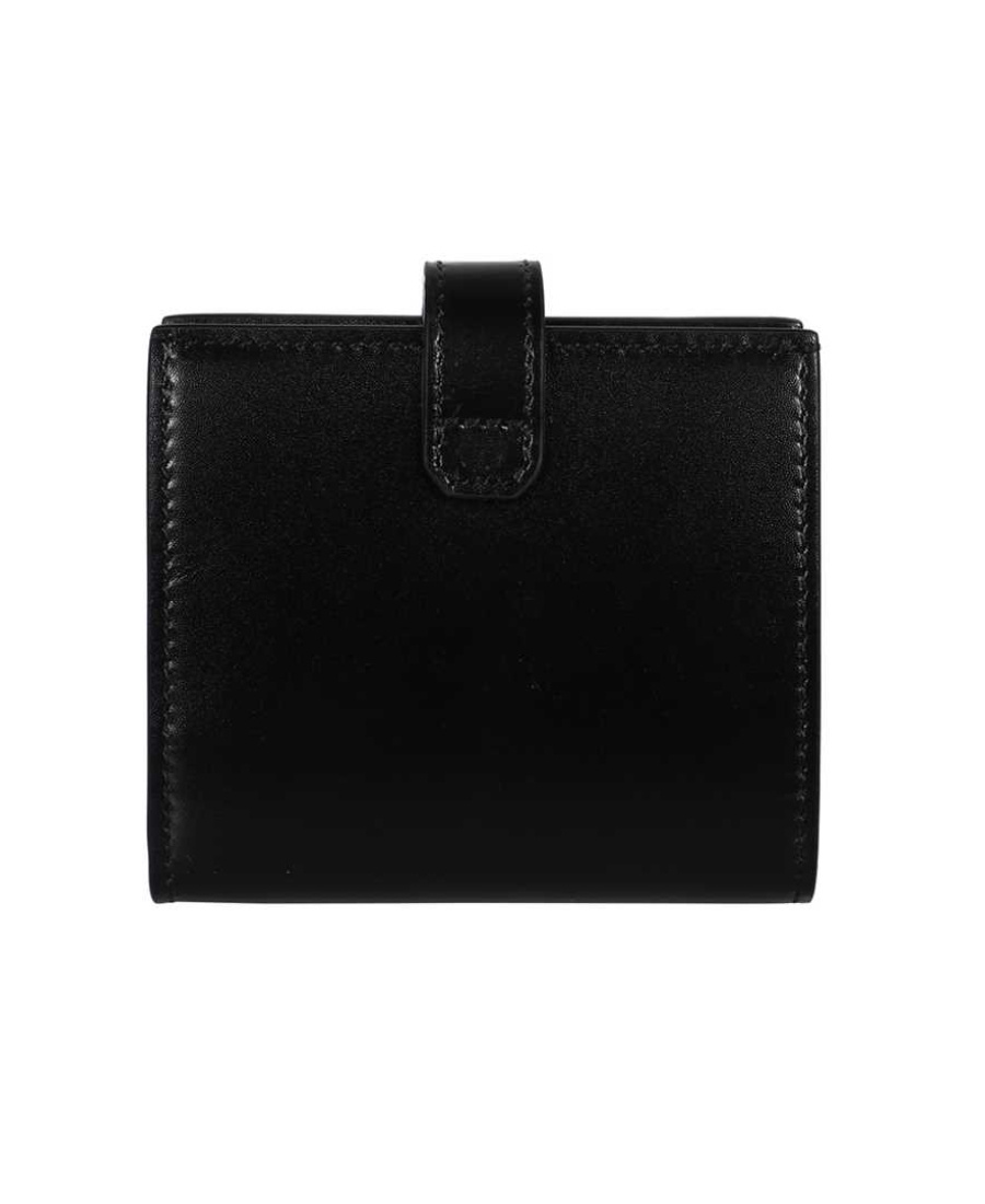Givenchy Folded Leather Wallet In Black