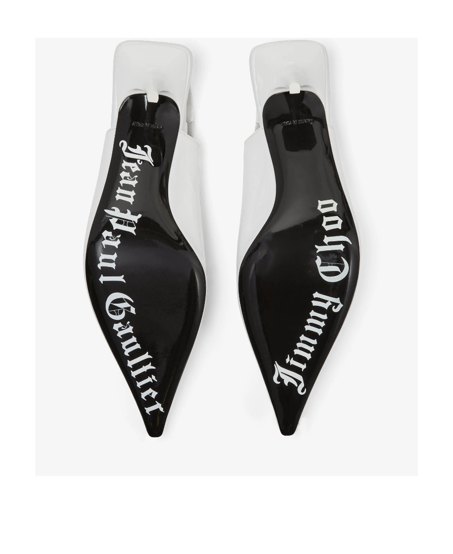 Jimmy Choo X Jean Paul Gaultier 60 Exposed Heels In White