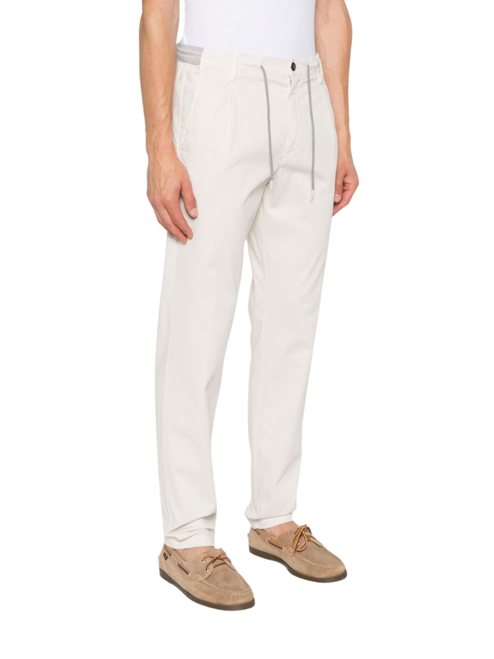 Eleventy Regimental Jogger Trousers Drawstring In Neutral