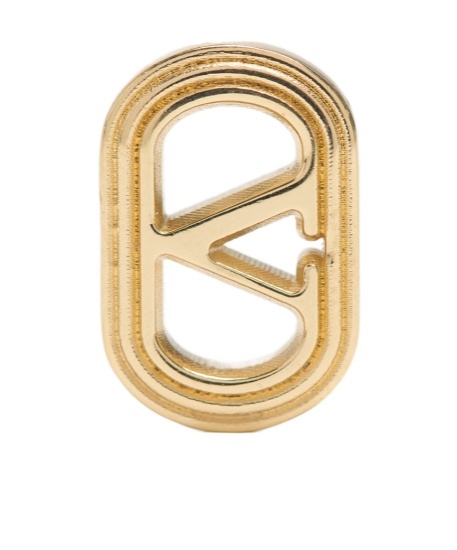 Valentino Logo Earrings In Yellow