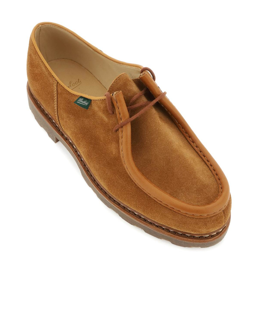 Paraboot Michael Suede Derby Shoes In Brown In Brown