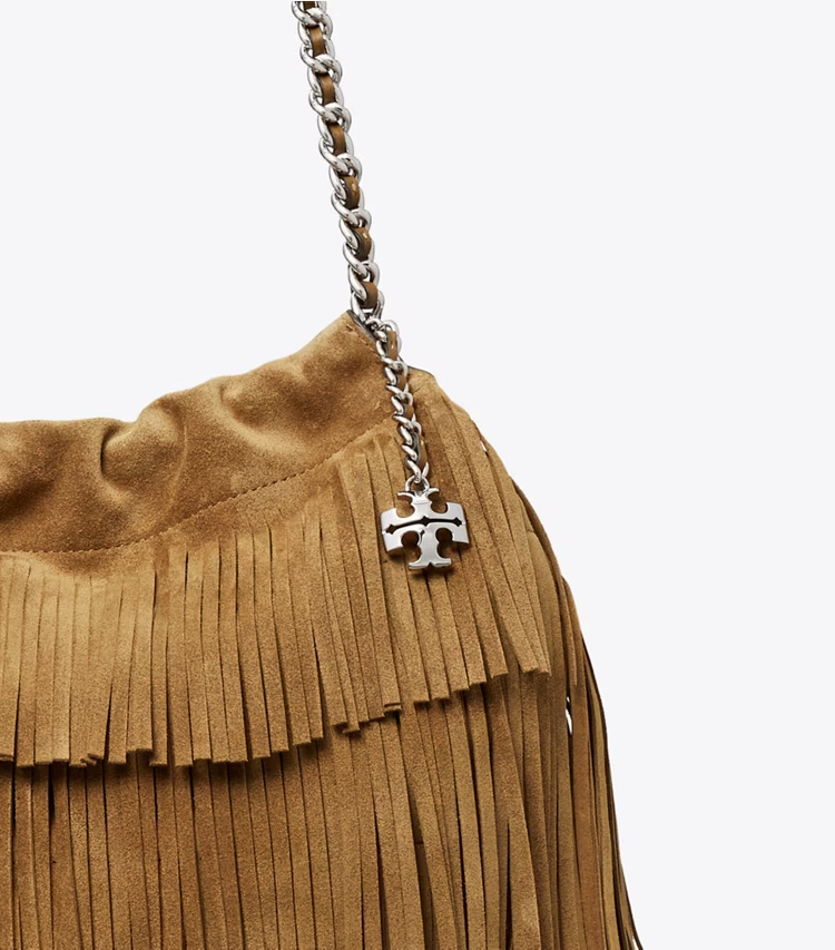Tory Burch Fleming Suede Tote Bag