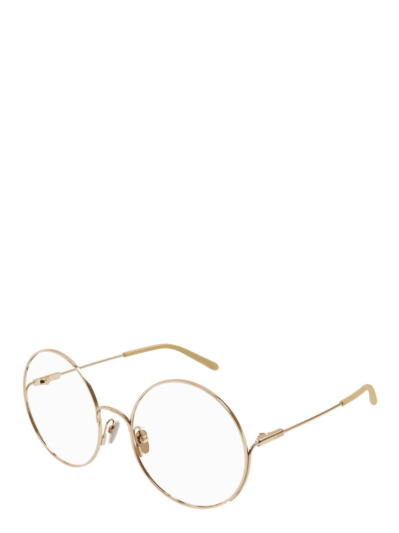 Chloé Eyewear Geometric-frame Glasses In Gold