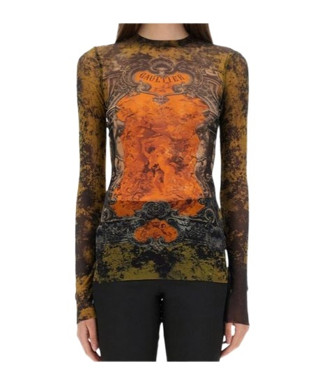 Jean Paul Gaultier Graphic-print Top