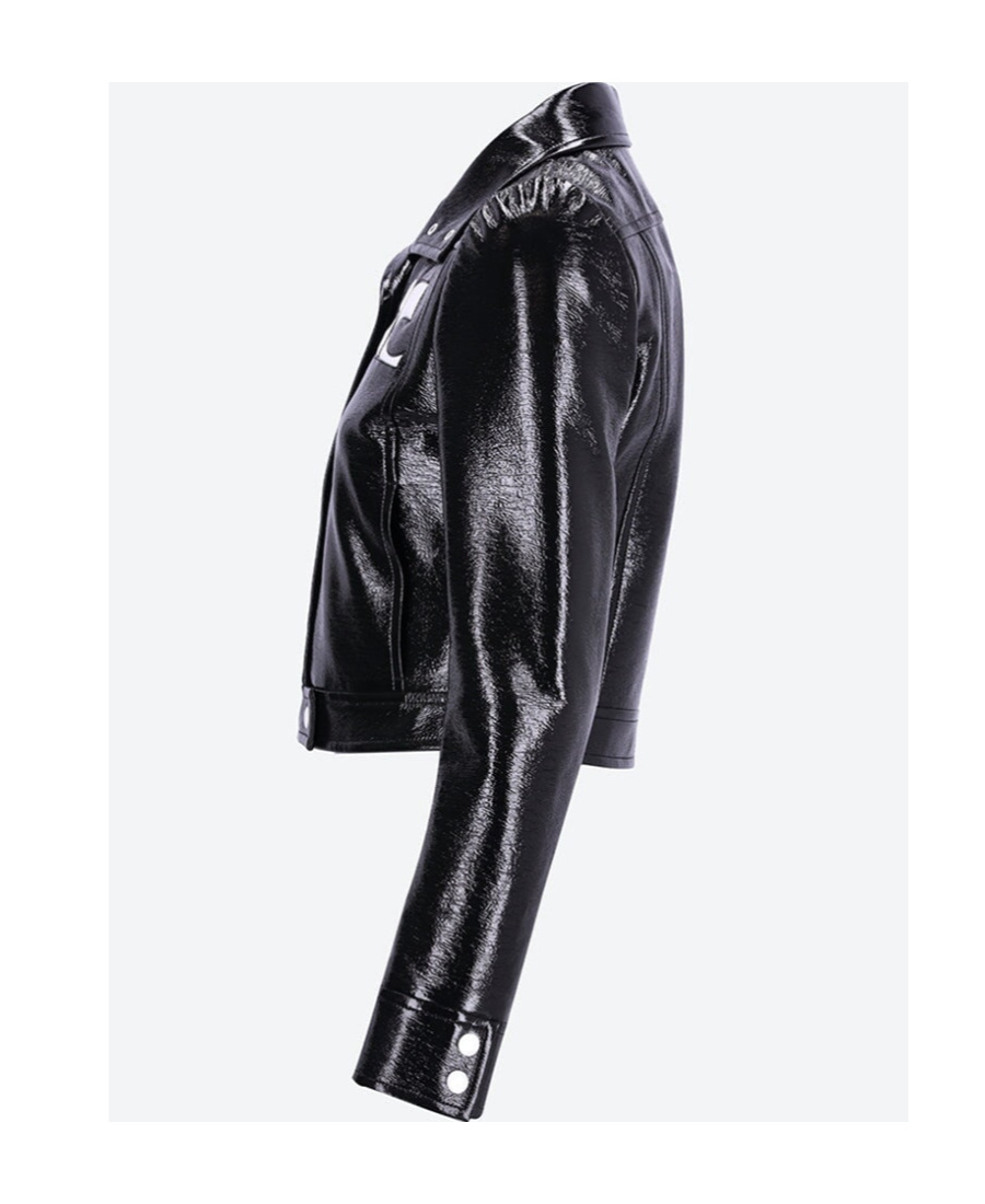 Shop Courrèges Long-sleeved Casual Jacket In Black