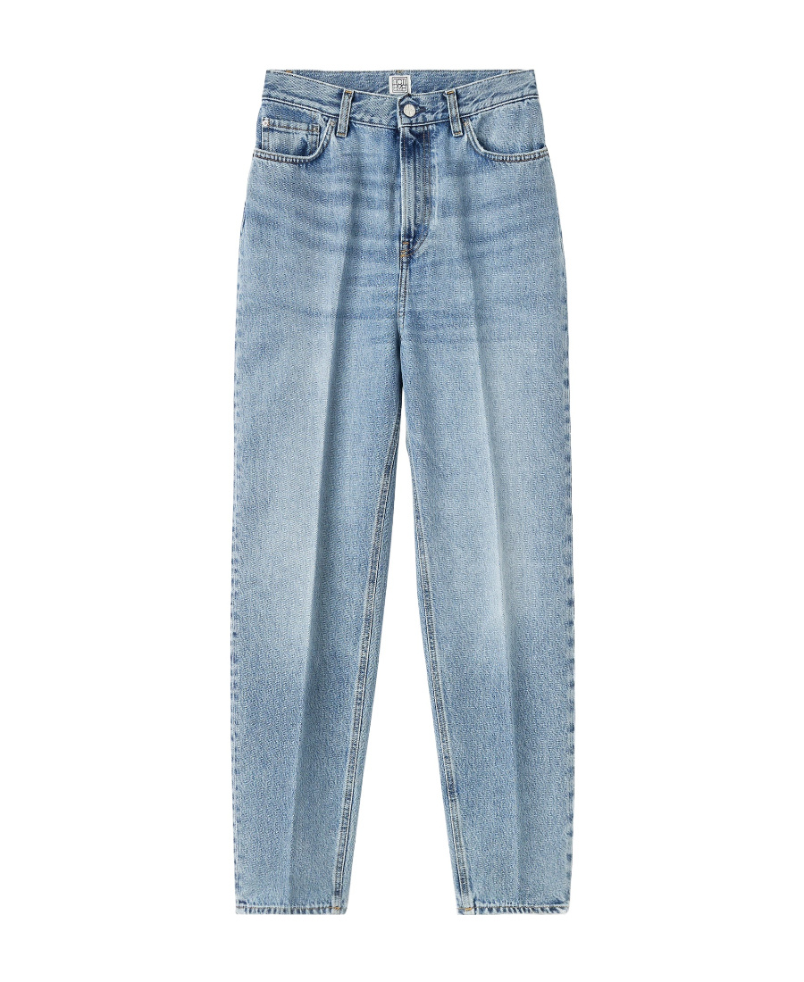 Totême Organic Cotton Tapered Jeans In Blue