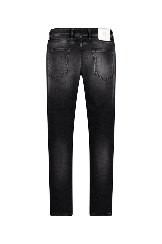 Pt Torino Denim Trousers With Belt Loops In Black