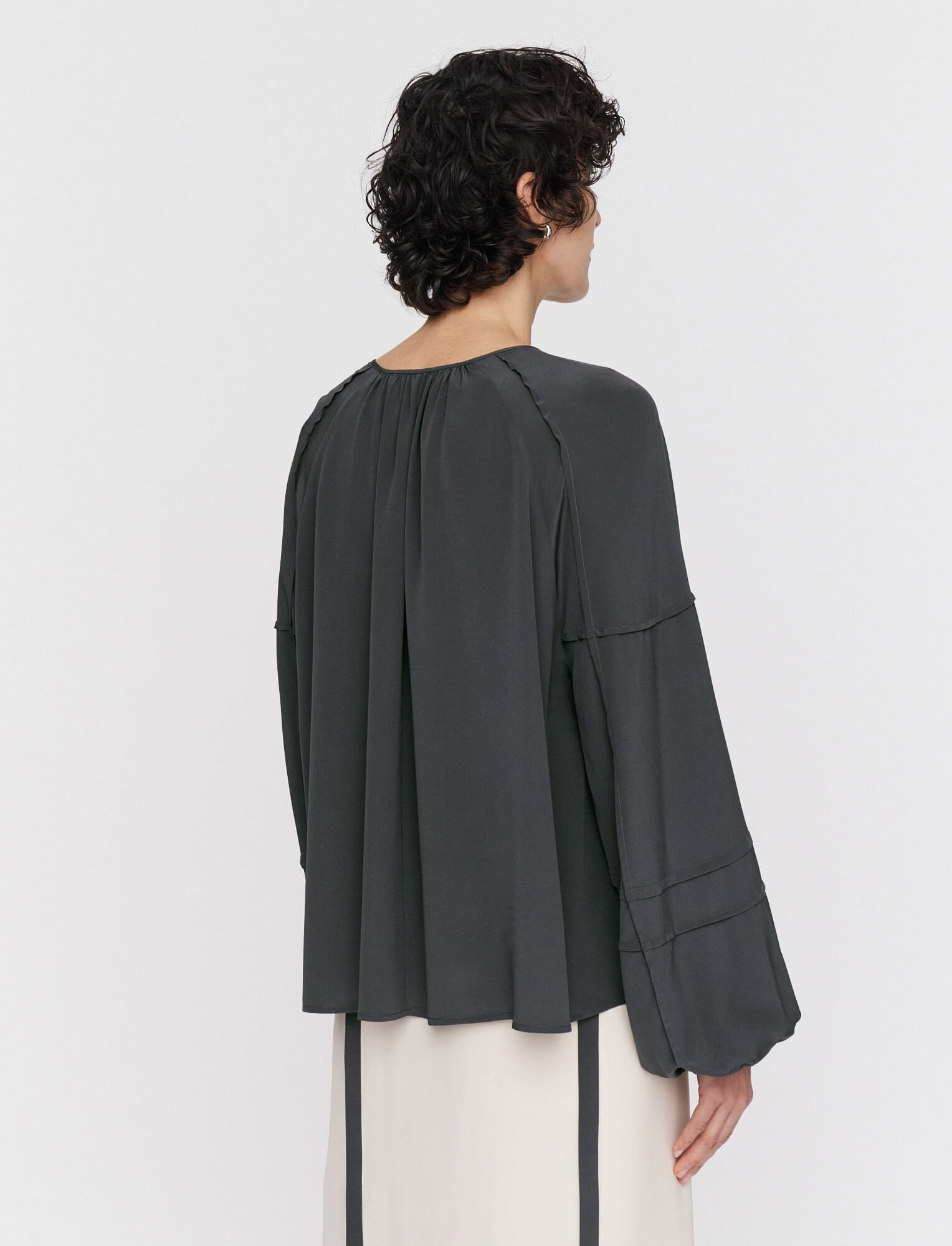 Joseph Long-sleeved Blouse In Black
