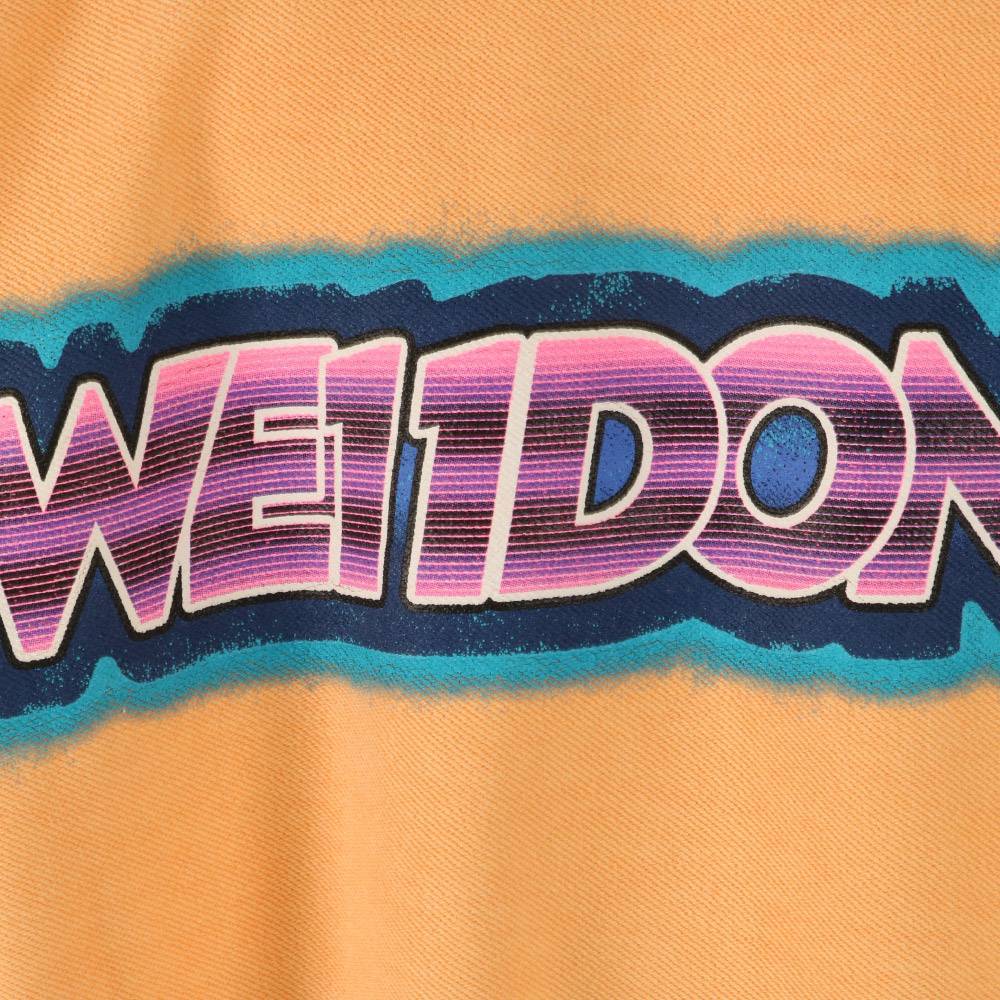 We11 Done Logo Details Sweater In Orange