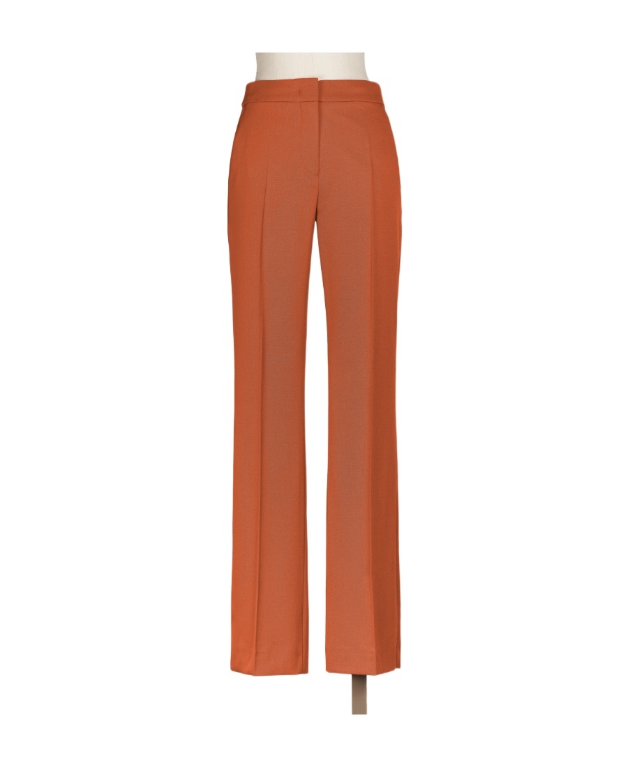 Max Mara Logo Horn Casual Pants In Brown