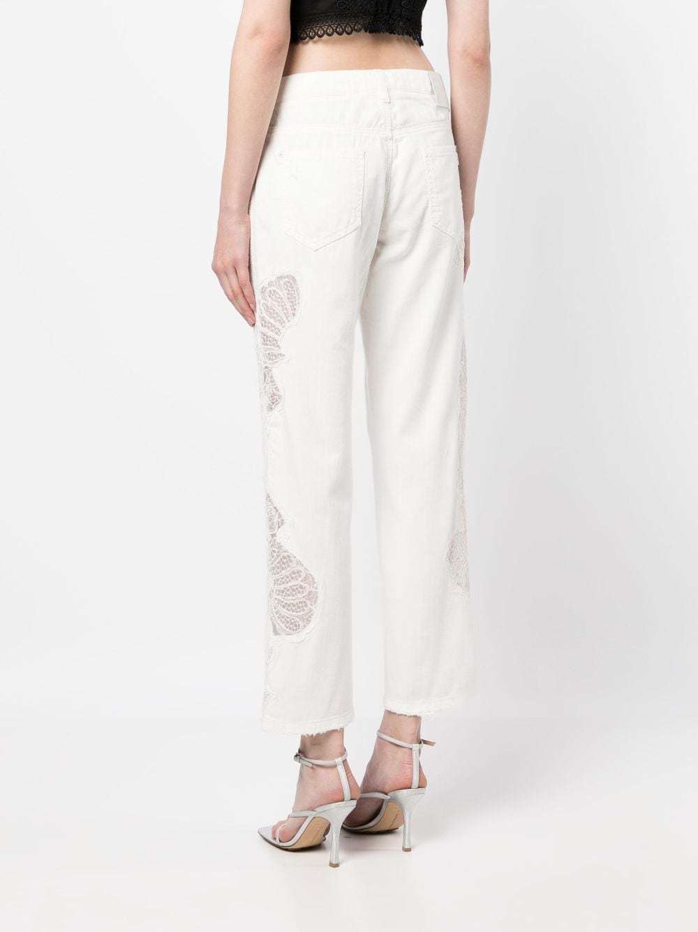 Ermanno Scervino Pant Viscose Blend Back Pockets In White