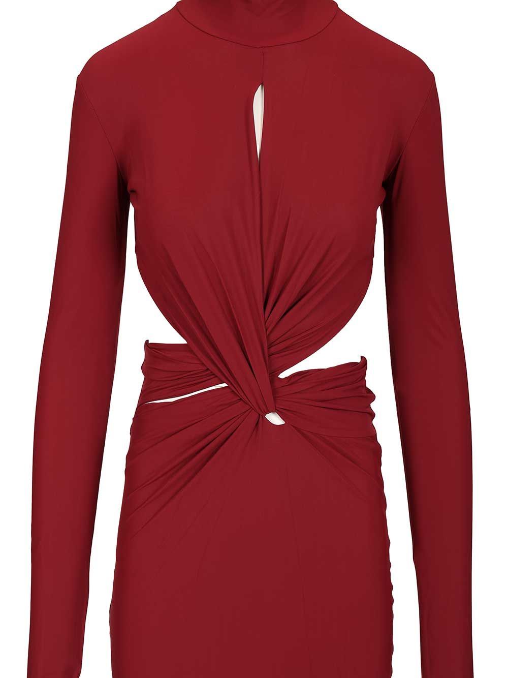 Amazuìn Leonie Maxi Dress Dresses Bordeaux In Burgundy