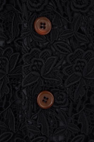COMME DES GARÇONS LACE SINGLE-BREASTED SUIT JACKET
