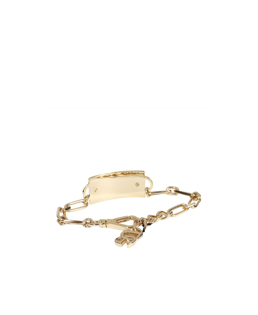 Dolce & Gabbana Engraved Chain-link Bracelet In Yellow