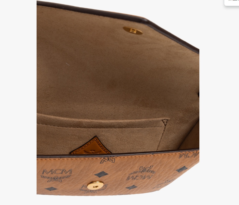 Shop Mcm Flip Mini Bag In Brown