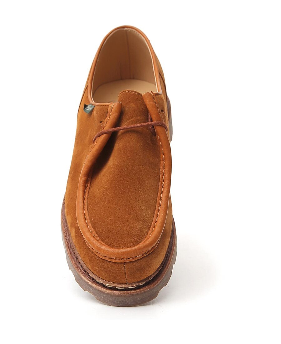 Paraboot Michael Suede Derby Shoes In Brown In Brown