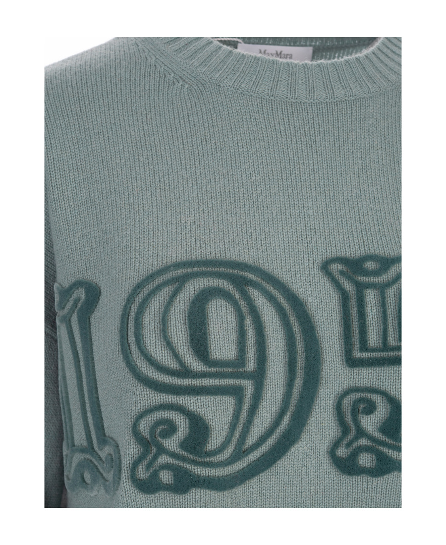 Max Mara Wool-cashmere Blend Jumper In Gray