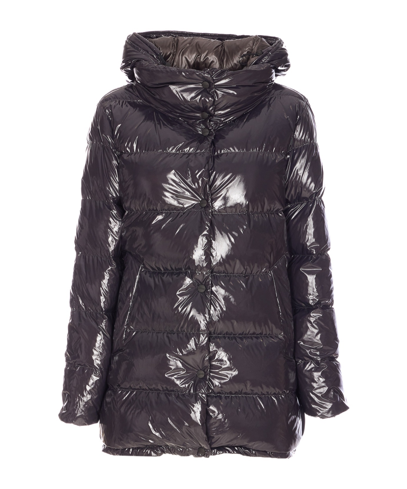 Herno Long-sleeved Down Jacket In Multi