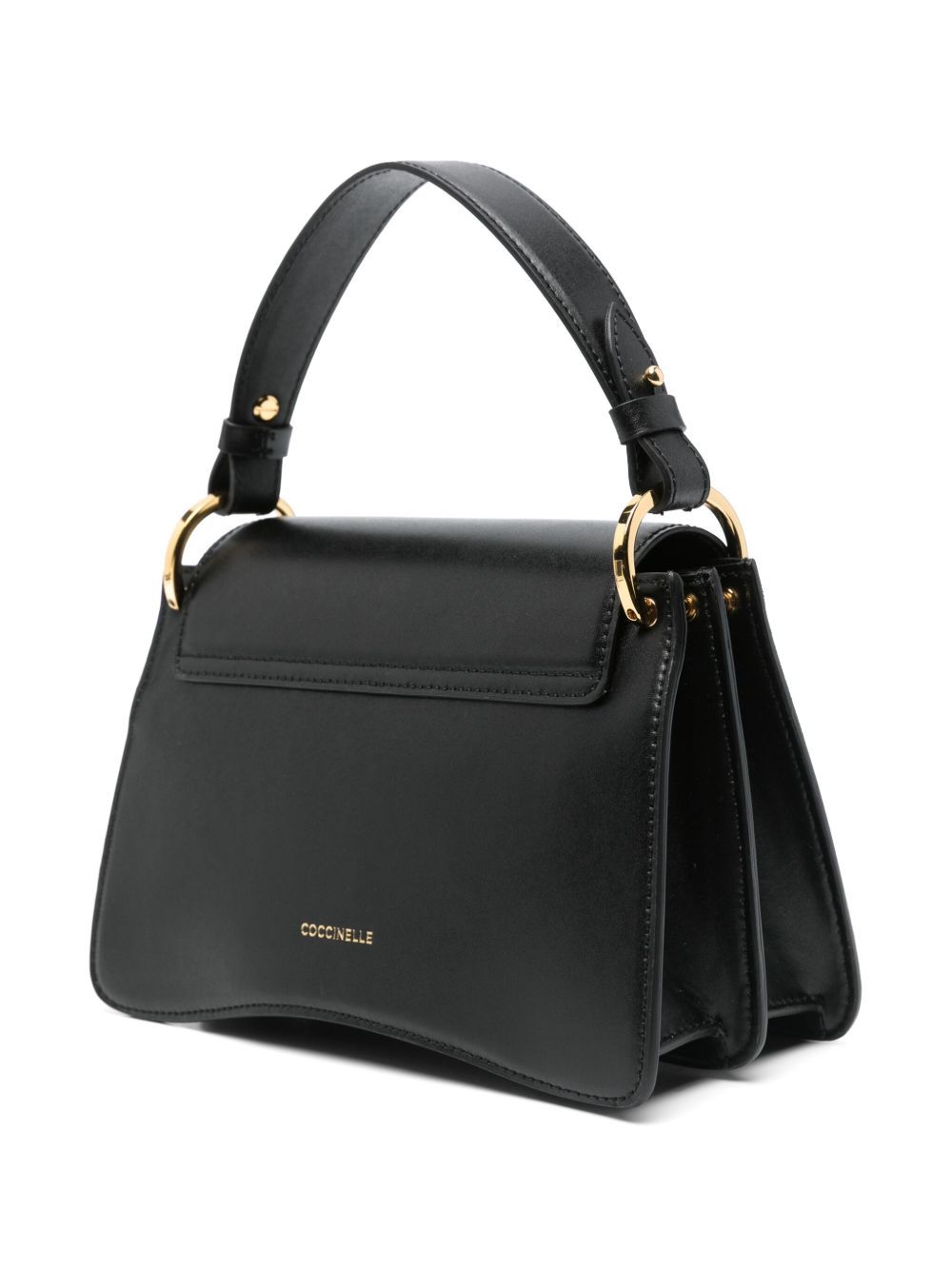 Coccinelle Small C-me Cross Body Bag In Black